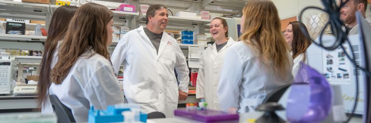 Rich Halberg in lab